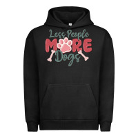 Pigment Black less people more dogs Urban Hoodie - MaliasSmallBusiness