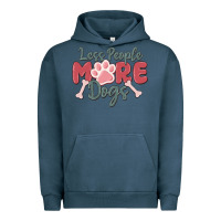 Pigment Midnight Navy less people more dogs Urban Hoodie - MaliasSmallBusiness