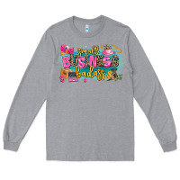 Heather Grey Small business badass Long Sleeve Tee - MaliasSmallBusiness