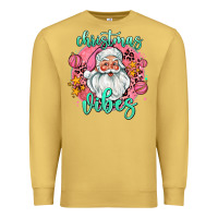 Antique Gold christmas vibes santa Premium Sweatshirt - AdoDesignShop
