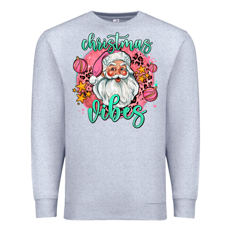 Christmas Vibes Santa Premium Sweatshirt by AdoDesignShop | Teevron
