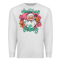 Oatmeal Heather christmas vibes santa Premium Sweatshirt - AdoDesignShop