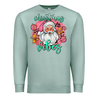 Seafoam christmas vibes santa Premium Sweatshirt - AdoDesignShop