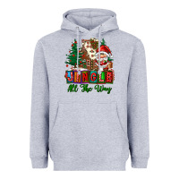 Heather Grey jingle all the way Heavyweight Hoodie - FaDigitalArtStudio
