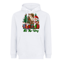 White jingle all the way Heavyweight Hoodie - FaDigitalArtStudio