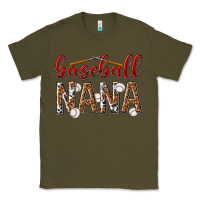 Army Green baseball nana with leopard Classic Tee - texasbilliewilder
