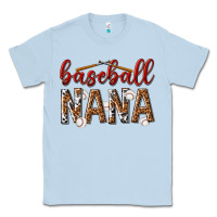 Dusty Blue baseball nana with leopard Classic Tee - texasbilliewilder