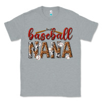 Heather Grey baseball nana with leopard Classic Tee - texasbilliewilder
