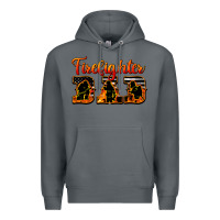 Rock American Flag Firefighter Dad Premium Hoodie - LillyAllenDesigns