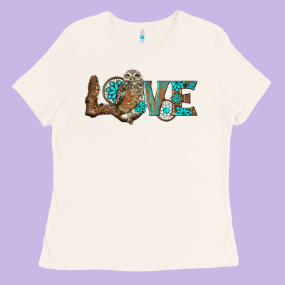 Owl Love Ladies Tee Designed By Barkaloodesign