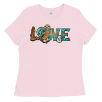 Bubblegum Pink owl love Ladies Tee - BarkalooDesign