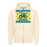 Sandshell just a boy who loves tractors Zipper Hoodie - Zillion Design Studio