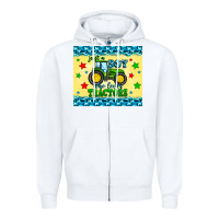 White just a boy who loves tractors Zipper Hoodie - Zillion Design Studio