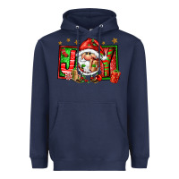 Navy joy santa gnomes Heavyweight Hoodie - FaDigitalArtStudio