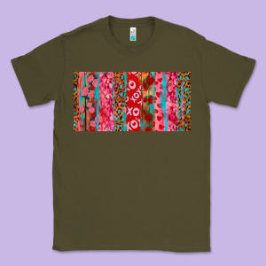 Love Brushstrokes Xoxo Leopard And Turquoise Classic Tee Designed By Ranaportraitstore