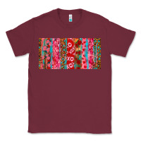 Burgundy Love brushstrokes xoxo leopard and turquoise Classic Tee - RanaPortraitStore