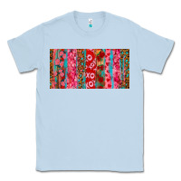 Dusty Blue Love brushstrokes xoxo leopard and turquoise Classic Tee - RanaPortraitStore