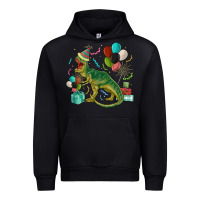 Black party t rex Urban Hoodie - MaliasSmallBusiness