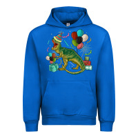 Cobalt party t rex Urban Hoodie - MaliasSmallBusiness
