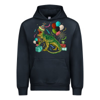 Navy party t rex Urban Hoodie - MaliasSmallBusiness
