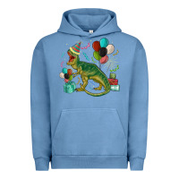 Pigment Pebble Blue party t rex Urban Hoodie - MaliasSmallBusiness