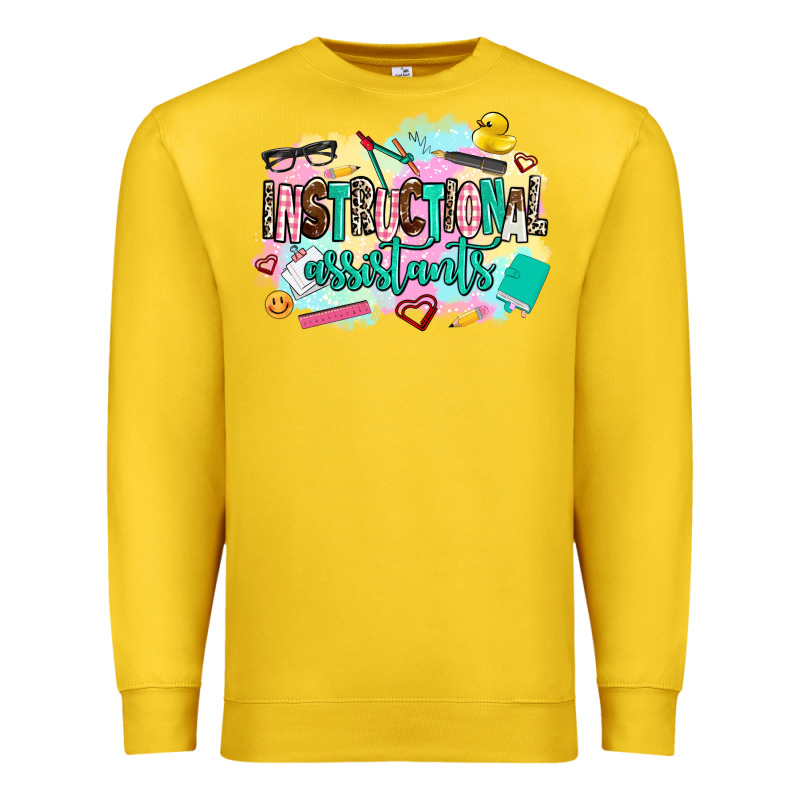 Instructional Assistant's Premium Sweatshirt by AdoDesignShop | Teevron