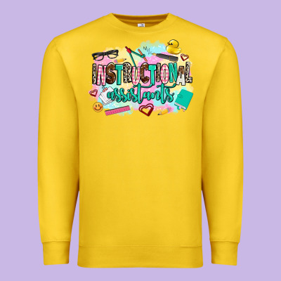 Instructional Assistant's Premium Sweatshirt Designed By Adodesignshop