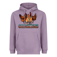 Lavender crazychickens Heavyweight Hoodie - CowhideDigitalArt