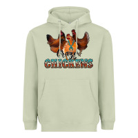 Matcha crazychickens Heavyweight Hoodie - CowhideDigitalArt