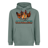 Sage crazychickens Heavyweight Hoodie - CowhideDigitalArt
