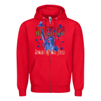 America Home Of The Free Zipper Hoodie | Teevron