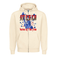 Sandshell America home of the free Zipper Hoodie - texasbilliewilder