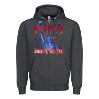 Smoke America home of the free Zipper Hoodie - texasbilliewilder