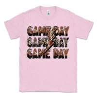 Bubblegum Pink game day game day football lightning bolt Classic Tee - Zillion Design Studio