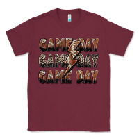 Burgundy game day game day football lightning bolt Classic Tee - Zillion Design Studio
