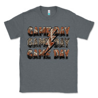 Charcoal Heather game day game day football lightning bolt Classic Tee - Zillion Design Studio