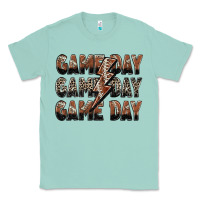 Seafoam game day game day football lightning bolt Classic Tee - Zillion Design Studio