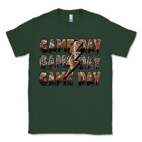 Sports Green game day game day football lightning bolt Classic Tee - Zillion Design Studio