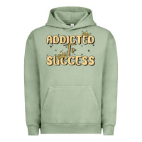 Pigment Oil Green addicted to success Urban Hoodie - MaliasSmallBusiness