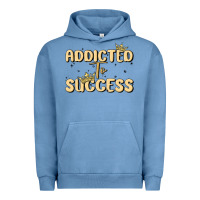 Pigment Pebble Blue addicted to success Urban Hoodie - MaliasSmallBusiness