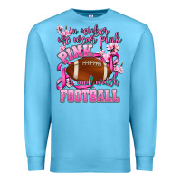 Ocean Blue in october we wear pink and watch football Premium Sweatshirt - AdoDesignShop