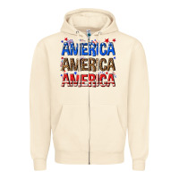 America America America Fourth Of July Zipper Hoodie | Teevron