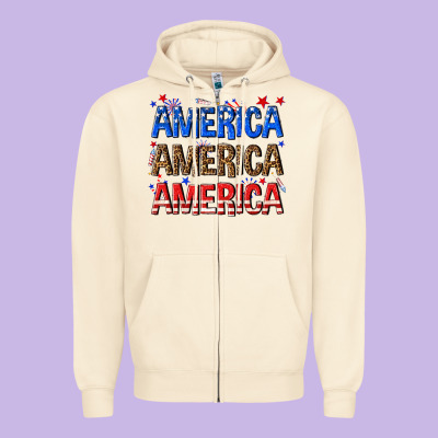 Zipper Hoodie America america america fourth of july