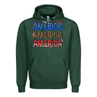 Sports Green America america america fourth of july Zipper Hoodie - texasbilliewilder