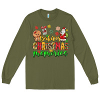 Army Green baking christmas memories Long Sleeve Tee - MaliasSmallBusiness