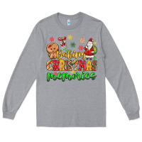 Heather Grey baking christmas memories Long Sleeve Tee - MaliasSmallBusiness