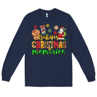 Navy baking christmas memories Long Sleeve Tee - MaliasSmallBusiness