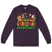 Plum baking christmas memories Long Sleeve Tee - MaliasSmallBusiness