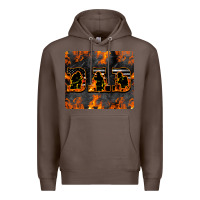 Coffee American Firefighter Dad Premium Hoodie - LillyAllenDesigns