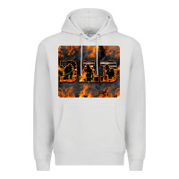 Dove Grey American Firefighter Dad Premium Hoodie - LillyAllenDesigns